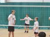 Blake in his first MS volleyball game. Students from grade 5-8