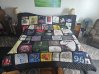 A colorful quilt made from various memorable t-shirts of Kalani. Quilt made for her 21st birthday