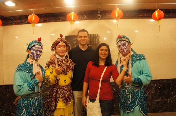 Ended the day by watching a puppet show and opera at Taipei Eye. We got to take photos with members of the cast at intermission