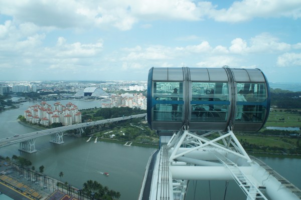 We got to ride in the Singapore Flyer and get a different point of view of the country