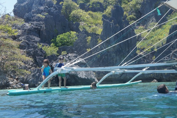 Snorkeling with fish was fun, but the kids really liked jumping off the boat while it was anchored.