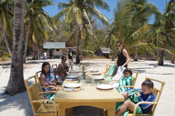 During our private island hopping tour, we also had our own private lunch on a deserted island. They brought the resort accommodations and food to us!